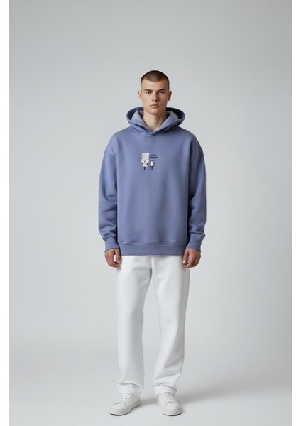 Best Friends Oversize Unisex Kapüşonlu Sweatshirt