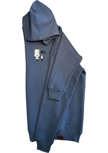 Best Friends Oversize Unisex Kapüşonlu Sweatshirt fırsatları