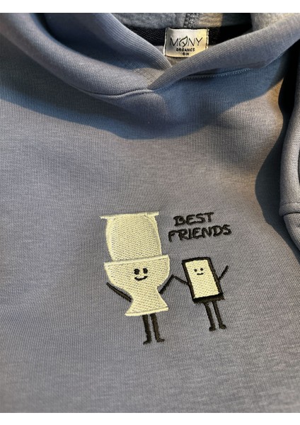 Best Friends Oversize Unisex Kapüşonlu Sweatshirt indirimleri