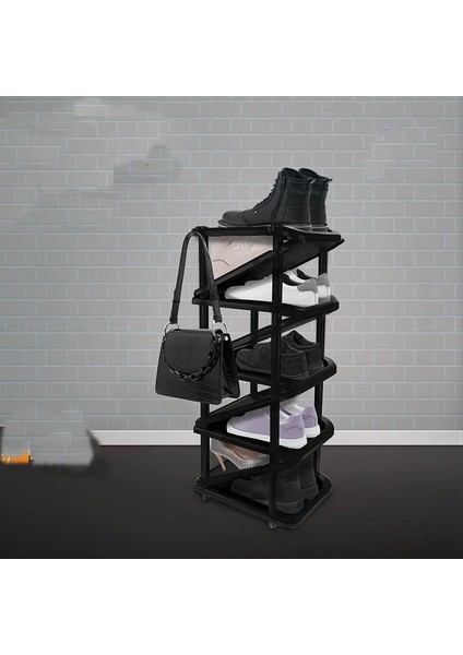 Çift Taraflı 9 Katlı Pratik Ayakkabılık - Askılı Ayakkabı Rafı