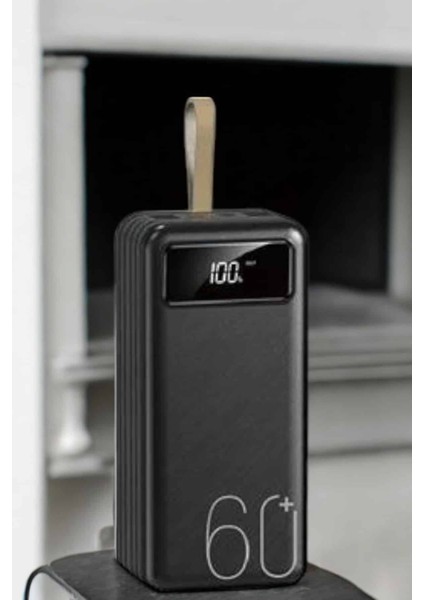 Powerbank 60.000 Mah 4 Portlu Uzun Şarj Süreli Dijital Göstergeli modelleri
