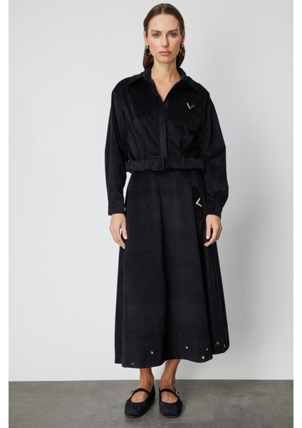 Beli Kemerli Fitilli Ceket 66534-26K fırsatları