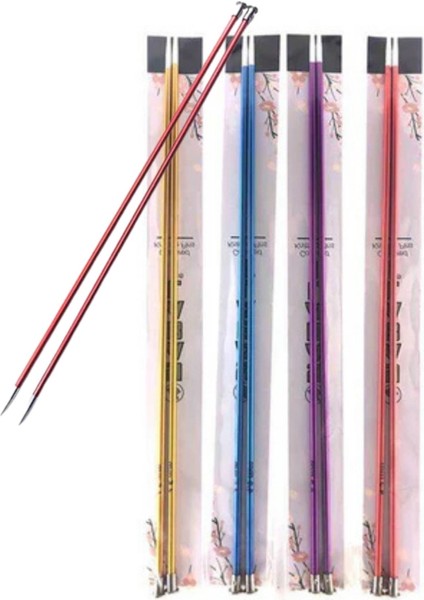 Metalize Çift Renk Şiş 35 cm 3,5 Numara (Renk Stoğa Göre)