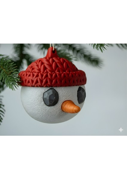 Sevimli Kardan Adam Noel Ağacı Süsü