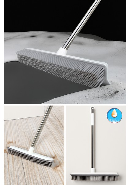 Silikon Yer Silme Fırçası – Çekpaslı Kauçuk Süpürge Ayarlanabilir Sap Yıkama Fırçası Kauçuk fırsatları