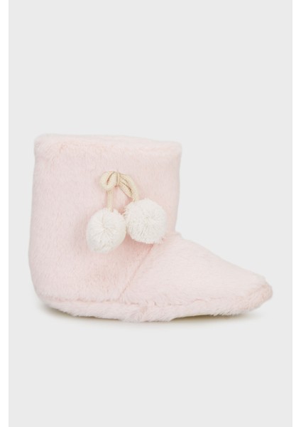 Yumuşak Dokulu Peluş Ponponlu Panduf Bayan Panduf 6722003