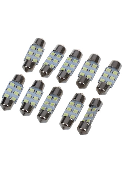 10 x 6 3528 Smd LED Festous Lamba Festoon Iç Aydınlatma 31 mm 12V Beyaz (Yurt Dışından)