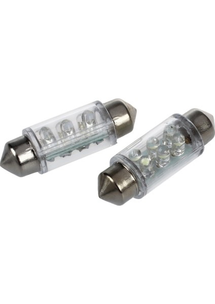 12V Beyaz 6 LED 1 50 36MM 6418 C5W LED Ampuller Araba Labafeti Işıkları (Yurt Dışından)