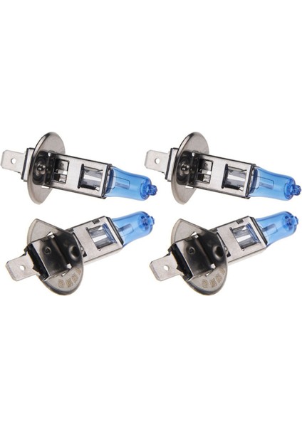 4x H1 6000K Xenon Gaz Halojen Far Beyaz Işık Lamba Ampulleri 55W 12V (Yurt Dışından)