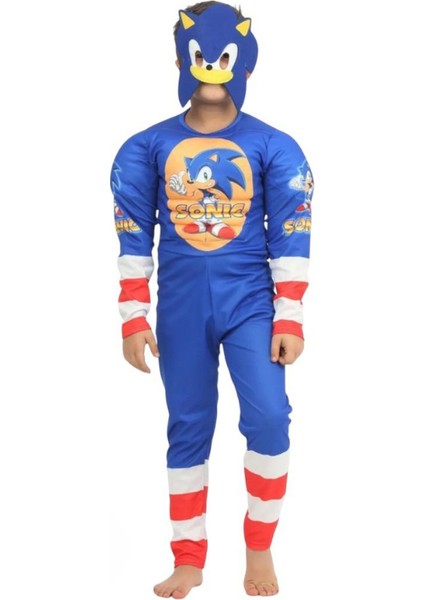 Sonic Kaslı Çocuk Kostümü