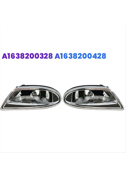 1paır Ön Boşluk Anti Işık Sürüş Lambası Mercedes-Benz W163 ML320 ML350 ML430 ML500 1998-2005 A1638200328 A1638200428 (Yurt Dışından) modelleri