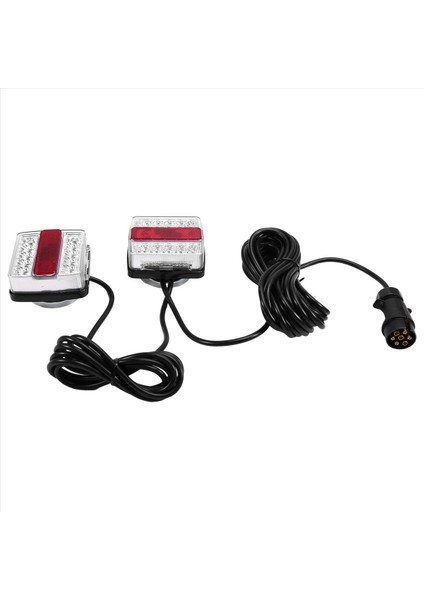 1 Set 12V Arka Kombinasyon LED Çekme Römork Kuyruğu Işık 7 Pin Evrensel Fren Durdurma Lisans Numarası Plaka Lambası (Yurt Dışından)