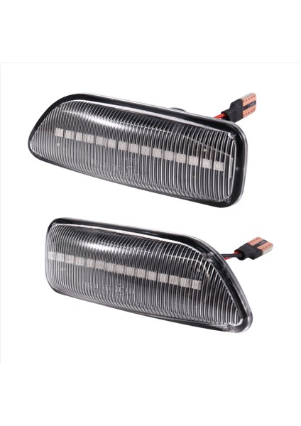 2pcs Akan LED Dinamik Yan Işaretçi Volvo S80 XC90 XC70 V70 S60 2001-2009 Şeffaf (Yurt Dışından) modelleri