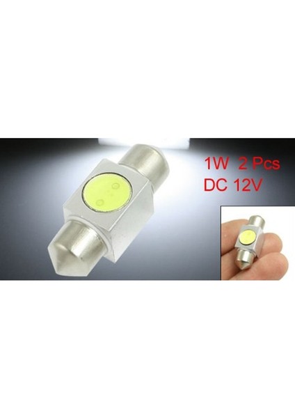 2 Adet Araba Otomatik Beyaz 1W Smd LED Festoon Dome Hafif Lamba Ampul 31MM (Yurt Dışından) fiyatları