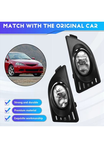 Araba Ön Tampon Işık Sis Lambası Kablo Demeti Kiti Acura Rsx 2005 2006 2007 Için Sis Işığı Kapağı (Yurt Dışından) indirimleri