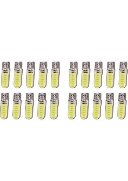 20PCS T10 W5W Cob LED Araç Otomatik Iç Yan Park Ampul Kubbe Işık Lambası (Yurt Dışından)