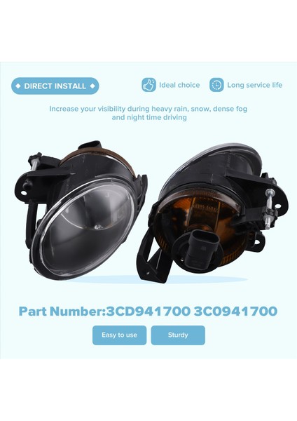 3CD941700 Vw Passat B6 2006-2010 Ön Tampon Anti Sis Işığı 3C0941700 Otomobil Aksesuarları (Yurt Dışından) indirimleri