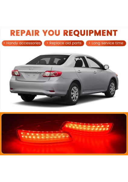 Araba LED Arka Tampon Reflektörü Işık Fren Işık Kuyruk Lambası 81910-30040 81920-30040 Toyota Corolla 2014-2016 (Yurt Dışından) fırsatları