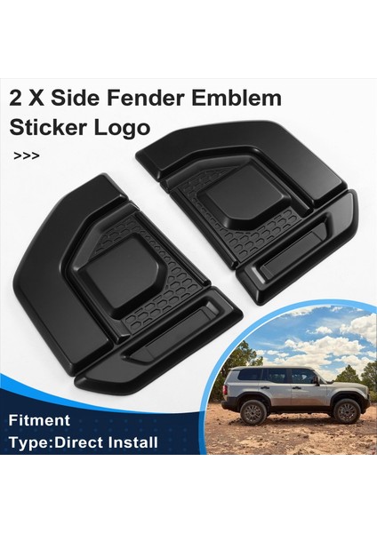 Toyota Land Cruiser Prado 250 LC250 2023 2024 Aksesuarlar Için Araba Yan Çamurluk Amblem Etiket Logosu Dış (Yurt Dışından) indirimleri