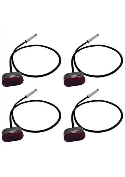 4x Elektrikli Scooter Tail Işık Uyarı Lambası Dokuzbot Için LED Arka Işık Maks (Yurt Dışından)