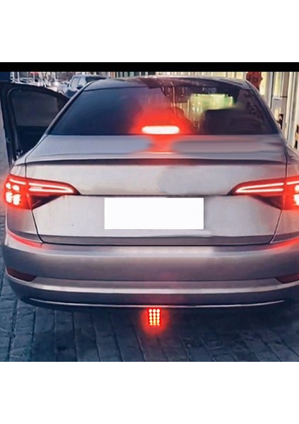 2x LED Araba Fren Lambası 15LED F1 Tarzı Evrensel Kabuk Pilot Işık Araba Arka Spoyler LED Fren Işık Kuyruk Işık Kırmızı Kabuk (Yurt Dışından)