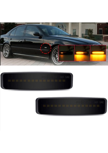 4x LED Yan Işaretleyici Işık Dinamik Füme Dönüş Sinyali Için Bmw E39 5er 1995-2003 (Yurt Dışından) fiyatları