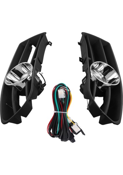 Araba Önü Alt Tampon Sis Farları Vw Bora Jetta Mk4 1998-2004 Sis Lambası Kapağı Switch Kablo Dairesi ile Izgara (Yurt Dışından)