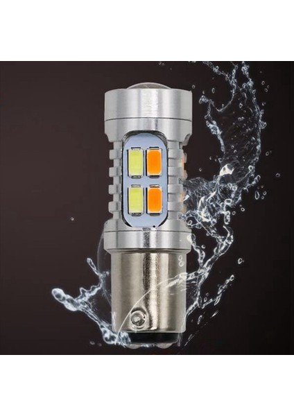 4x LED Işık Çift Renkli Ampul 1157 BAY15D P21/5W 5630 20SMD Canbus Araş Fren Tersam Lamba Sinyal Beyaz Amber A (Yurt Dışından) fırsatları