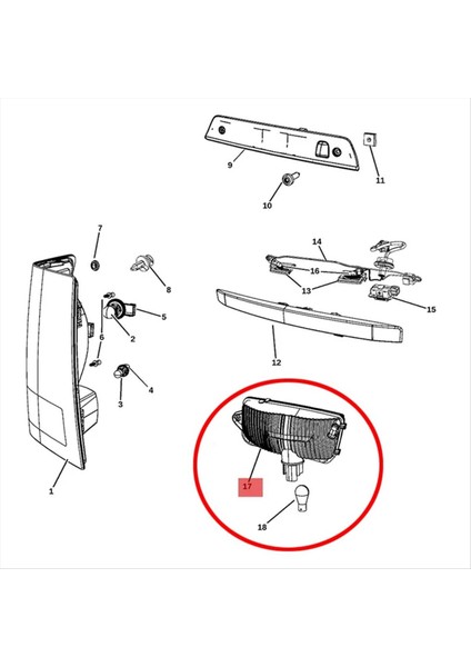 Sol Kuyruk Arka Tampon Sis Lambası Lambası Jeep Grand Cherokee 2005-2009 55156103AA (Yurt Dışından) modelleri
