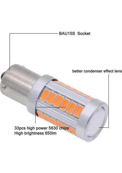 4pcs Amber 1156PY BAU15S PY21W LED 33SMD Araç Kayası Fren Ters Sinyal Ampul Y &amp 4pcs Kırmızı 1157 P21/5W BAY15D (Yurt Dışından) modelleri