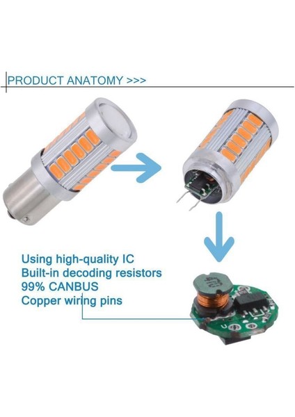 4pcs Amber 1156PY BAU15S PY21W LED 33SMD Araç Kayası Fren Ters Sinyal Ampul Y &amp 4pcs Kırmızı 1157 P21/5W BAY15D (Yurt Dışından) fırsatları