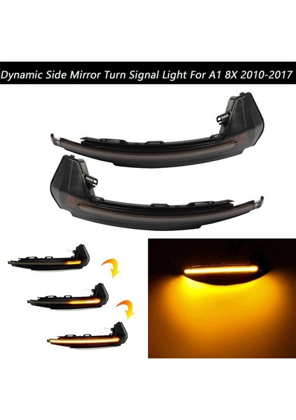 Audi A1 8x 2010 - 2017 Için LED Dinamik Dönüş Sinyal Sinyal Lambası Ayna Lambası Araç (Yurt Dışından) modelleri