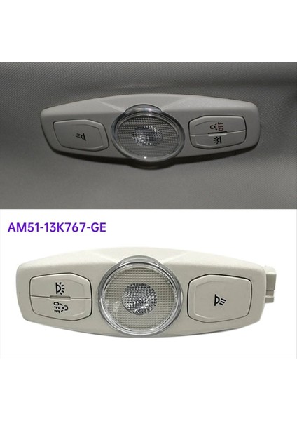 Araba Okuma Işık Çatı Maplaması 3 Düğmeler AM51-13K767-FORD Focus Aviat 12-17 AM5113K767GE Tavan Işığı (Yurt Dışından) fiyatları