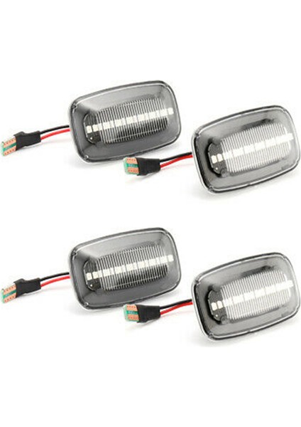 4x Dinamik LED Işaretleyici Çamurluk Işıkları Akan Toyota Land Cruiser Landcruiser 70 80 100 Serisi Için Dönüş Sinyali Işığı (Yurt Dışından)