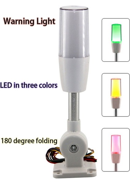 Üç Rolor Katlanır 24V LED Uyarı Lamp Alarmı LED Sinyal Kule Cnc Makineleri Için Dikkat Işığı Gösterge Hata Güvenliği Işığı (Yurt Dışından) fiyatları
