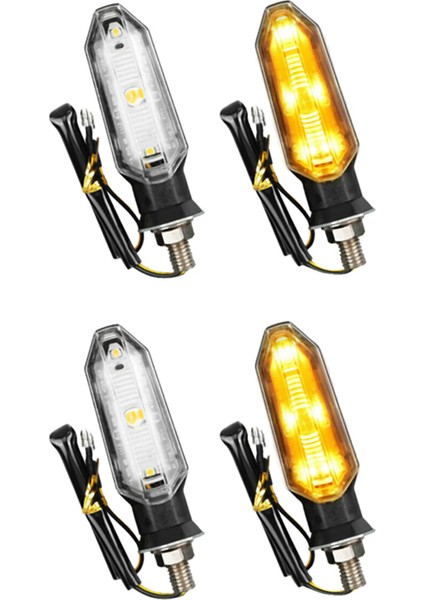 4pcs Universal LED Motosiklet Dönüş Sinyali Işık Arka Işık Lambası 12V IP67 Su Geçirmez Kehribar Flaşör Göstergesi Göz Kırpıcı (Yurt Dışından)