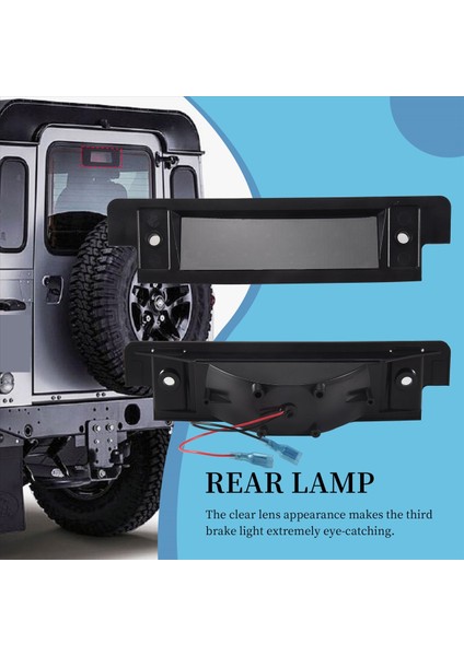 Üçüncü Fren Işığı Land Rover Discovery Defender Için Uygun 90/110 LED 3 Fren Işığı Yüksek Montaj Durdurma Işığı XFK100290 Siyah (Yurt Dışından) modelleri