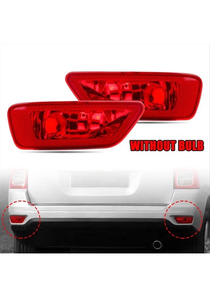 2pcs Arka Tampon Reflektörü Sis Işıkları 57010716AB 57010717AB Jeep Compass Dodge Yolculuğu Için (Yurt Dışından) fiyatları