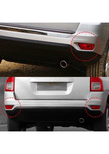 2pcs Arka Tampon Reflektörü Sis Işıkları 57010716AB 57010717AB Jeep Compass Dodge Yolculuğu Için (Yurt Dışından) fırsatları