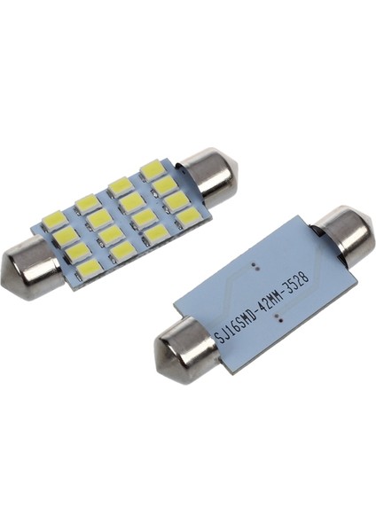 2x Araç Otomatik 1210 Smd 24 Leds Dikey G4 Arka Pim Ampulü 10X 42MM 3528 Smd 16 LED Iç Festoon Ampul Lamba (Yurt Dışından) fırsatları