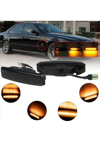 4x LED Yan Işaretleyici Işık Dinamik Füme Dönüş Sinyali Için Bmw E39 5er 1995-2003 (Yurt Dışından) indirimleri