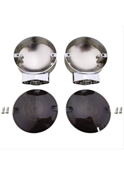 Harley Touring Electra Glide Için Duman Lens Kapakları ile Krom Turn Sinyal Muhafazası (Yurt Dışından) modelleri