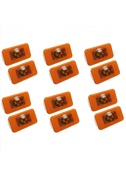 12PCS 24V Araba Kamyonu LED Yan Işaretçi Işık 4les Volvo Kamyonları Için Kehribar Gösterge Uyarı Lambaları Fm/fh (Yurt Dışından)