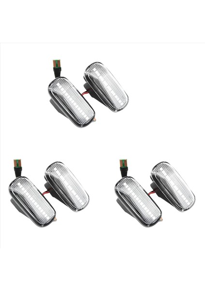 6x Araba LED Dinamik Yan Işaretçi Sinyal Lambası Honda Accord Için Işık Dönüş Lambası Civic Acura Cr-V Fit Jazz Odyssey Beyaz (Yurt Dışından)