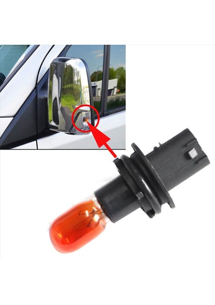 Mercedes-Benz Dodge Sprinter / Crafter 2006+ Yan Kanat Ayna Göstergesi Ampul Tutucu Turn Sinyal Sinyali Ampul L &amp R (Yurt Dışından) modelleri