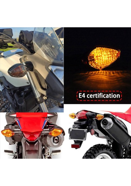 Honda CBR500R CBR650F CB650F CB500F CB500X Motosiklet Yönlendirme Lambası Için 4x Turn Sinyal Gösterge Işığı (Yurt Dışından) fiyatları