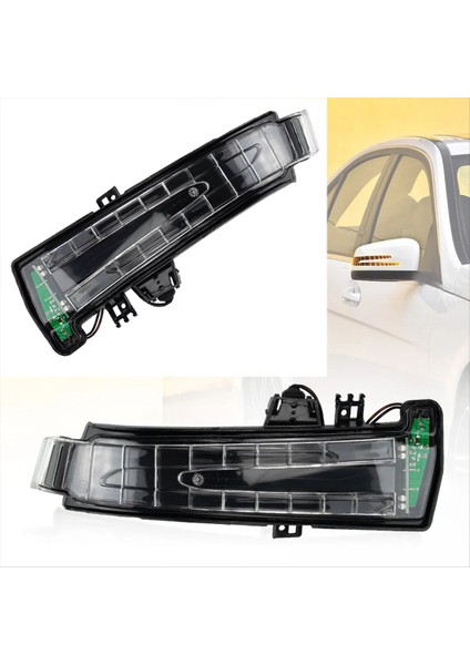 Araba Işaretleyici Sinyal LED Işık Göstergesi Yan Ayna A2129067401 A2129067501 Mercedes Benz W204 C204 W212 (Yurt Dışından) fiyatları
