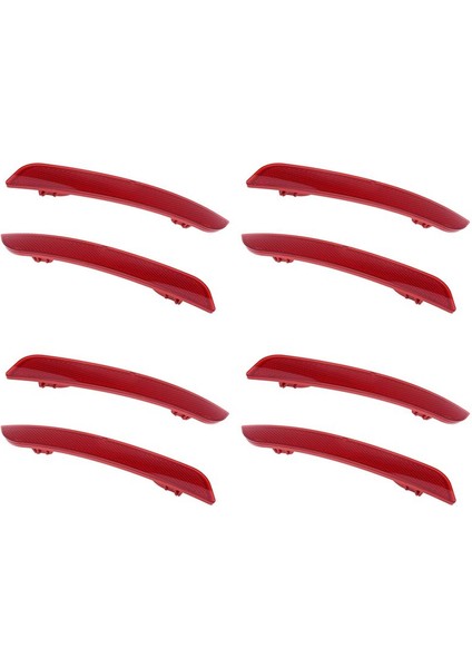 8x Arka Tampon Reflektör Şeridi Kapağı Sol Sağ Taraf 63147301187 63147301188 -Bmw 430I 440I 2017-2020 Için (Yurt Dışından)
