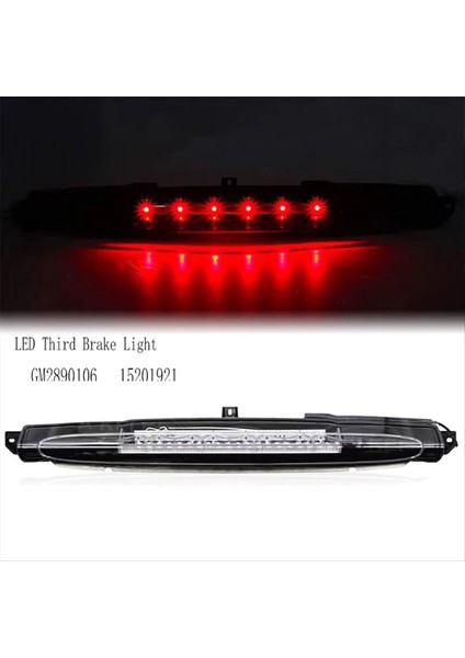 GM2890106 Yüksek Montajlı Fren Işığı LED Chevrolet Trailblazer Için Üçüncü Fren Işığı Buick Rainier 15201921 Siyah (Yurt Dışından) indirimleri