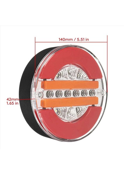 4pcs 4 Inç Römork Dinamik Kuyruk Işığı 24V LED Kamyon Fren Lambası LED Yuvarlak Su Hamburger Arabalar Tekneler Otobüsler Için (Yurt Dışından) indirimleri